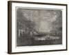 Her Majesty's Visit to France, the Fireworks at Versailles-null-Framed Giclee Print