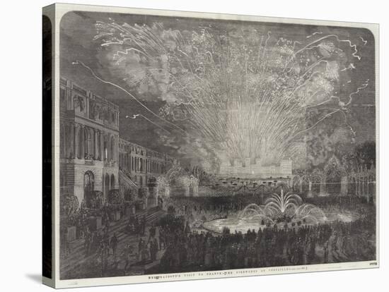 Her Majesty's Visit to France, the Fireworks at Versailles-null-Stretched Canvas