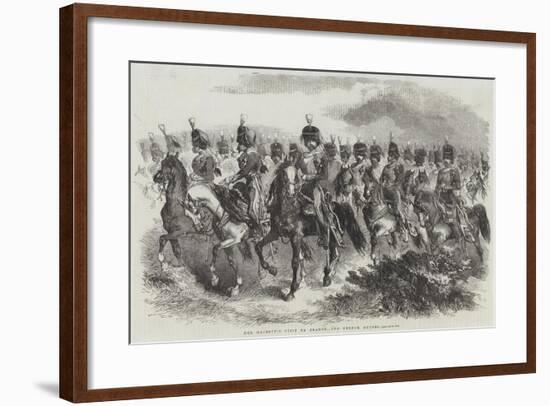 Her Majesty's Visit to France, the French Guides-null-Framed Giclee Print