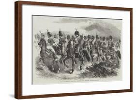 Her Majesty's Visit to France, the French Guides-null-Framed Giclee Print