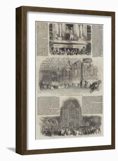 Her Majesty's Visit to France-Antoine Leon Morel-Fatio-Framed Giclee Print