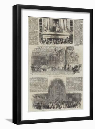 Her Majesty's Visit to France-Antoine Leon Morel-Fatio-Framed Giclee Print