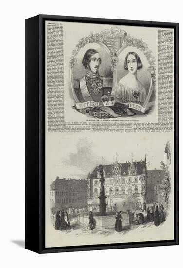 Her Majesty's Visit to Germany-Charles Baugniet-Framed Stretched Canvas