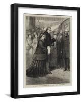 Her Majesty's Visit to Hughenden, at the Railway Station, High Wycombe-Godefroy Durand-Framed Giclee Print
