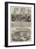 Her Majesty's Visit to Hull and Grimsby-null-Framed Giclee Print