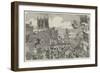 Her Majesty's Visit to Hull, the Procession in the Market-Place-null-Framed Giclee Print