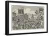 Her Majesty's Visit to Hull, the Procession in the Market-Place-null-Framed Giclee Print