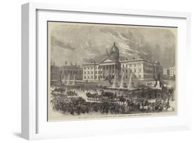 Her Majesty's Visit to Manchester, the Royal Procession Passing the Infirmary-null-Framed Giclee Print