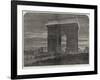 Her Majesty's Visit to Paris, the Arc De Triomphe De L'Etoile, Illuminated-null-Framed Giclee Print