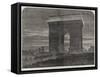 Her Majesty's Visit to Paris, the Arc De Triomphe De L'Etoile, Illuminated-null-Framed Stretched Canvas