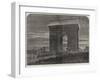 Her Majesty's Visit to Paris, the Arc De Triomphe De L'Etoile, Illuminated-null-Framed Giclee Print