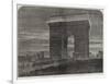 Her Majesty's Visit to Paris, the Arc De Triomphe De L'Etoile, Illuminated-null-Framed Giclee Print