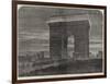 Her Majesty's Visit to Paris, the Arc De Triomphe De L'Etoile, Illuminated-null-Framed Giclee Print