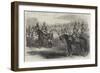 Her Majesty's Visit to Paris, the Imperial Cent Gardes-null-Framed Giclee Print