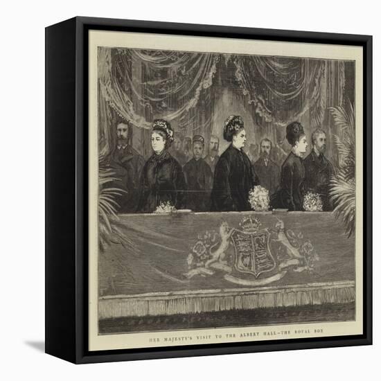 Her Majesty's Visit to the Albert Hall, the Royal Box-null-Framed Stretched Canvas