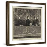 Her Majesty's Visit to the Albert Hall, the Royal Box-null-Framed Giclee Print