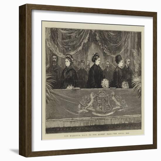 Her Majesty's Visit to the Albert Hall, the Royal Box-null-Framed Giclee Print