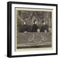 Her Majesty's Visit to the Albert Hall, the Royal Box-null-Framed Giclee Print