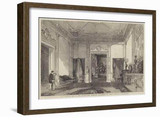 Her Majesty's Visit to the Art-Treasures Exhibition, Manchester, the Queen's Reception Room-null-Framed Giclee Print