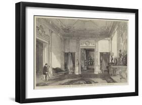 Her Majesty's Visit to the Art-Treasures Exhibition, Manchester, the Queen's Reception Room-null-Framed Giclee Print