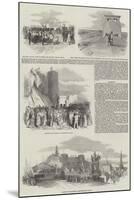 Her Majesty's Visit to the Britannia Tubular Bridge-null-Mounted Giclee Print