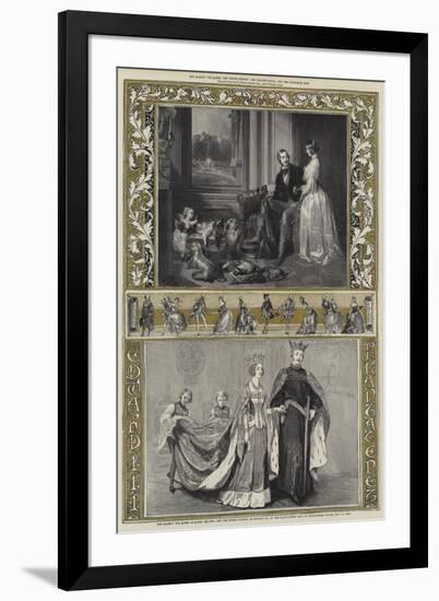 Her Majesty the Queen and the Prince Consort-Edwin Landseer-Framed Premium Giclee Print