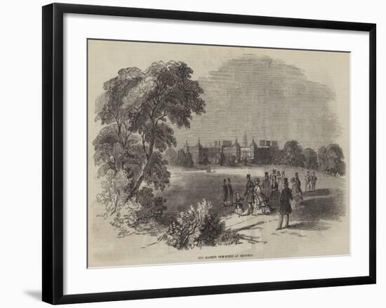 Her Majesty the Queen at Hatfield-null-Framed Giclee Print