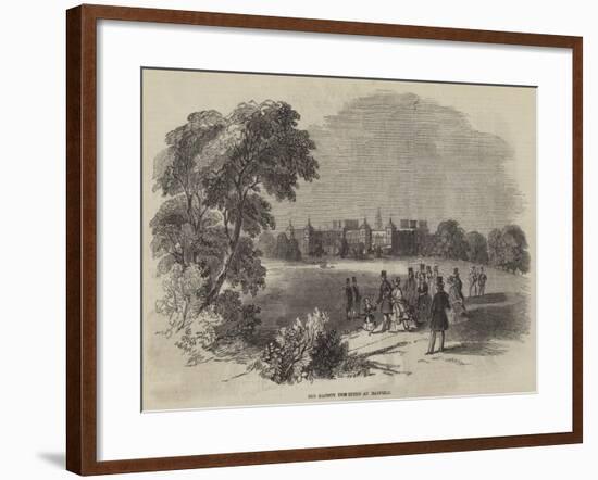 Her Majesty the Queen at Hatfield-null-Framed Giclee Print