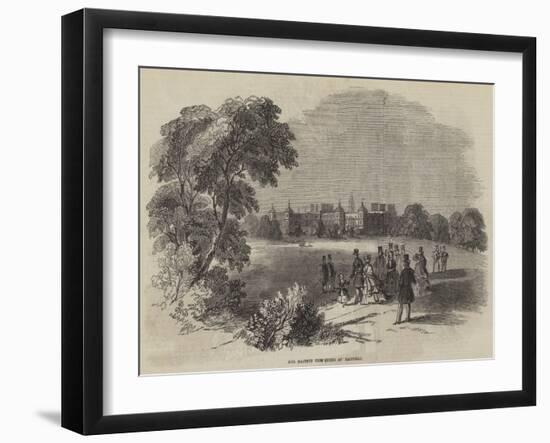 Her Majesty the Queen at Hatfield-null-Framed Giclee Print