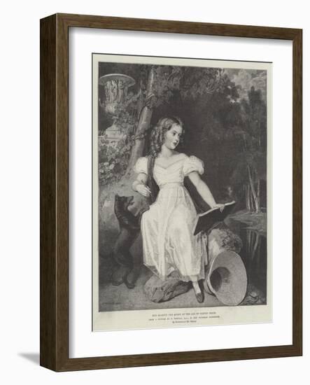 Her Majesty the Queen at the Age of Eleven Years-Richard Westall-Framed Giclee Print