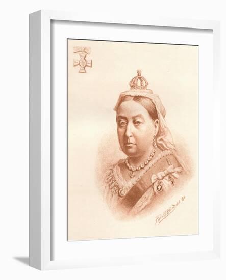 Her Majesty the Queen, Empress of India, 1884-Rudolf Blind-Framed Giclee Print