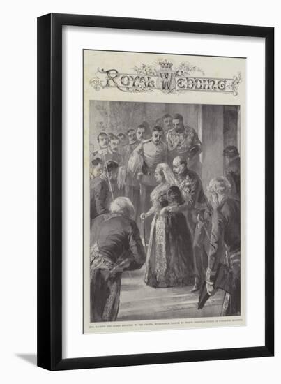 Her Majesty the Queen Escorted to the Chapel-William Heysham Overend-Framed Giclee Print