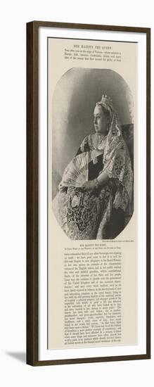 Her Majesty the Queen, in Dress Worn at the Wedding of the Duke and Duchess of York-null-Framed Giclee Print