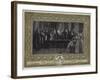 Her Majesty the Queen Investing the Emperor Napoleon III with the Order of the Garter at Windsor Ca-Edgar Melville Ward-Framed Giclee Print