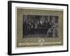 Her Majesty the Queen Investing the Emperor Napoleon III with the Order of the Garter at Windsor Ca-Edgar Melville Ward-Framed Giclee Print