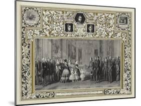 Her Majesty the Queen Receiving King Louis Philippe in Windsor Castle, 8 October 1844-Franz Xaver Winterhalter-Mounted Giclee Print