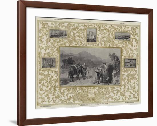 Her Majesty the Queen, the Princess Royal, and the Prince of Wales at Loch Laggan, Scotland-Edwin Landseer-Framed Giclee Print