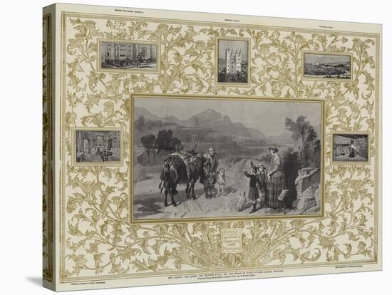 Her Majesty the Queen, the Princess Royal, and the Prince of Wales at Loch Laggan, Scotland-Edwin Landseer-Stretched Canvas