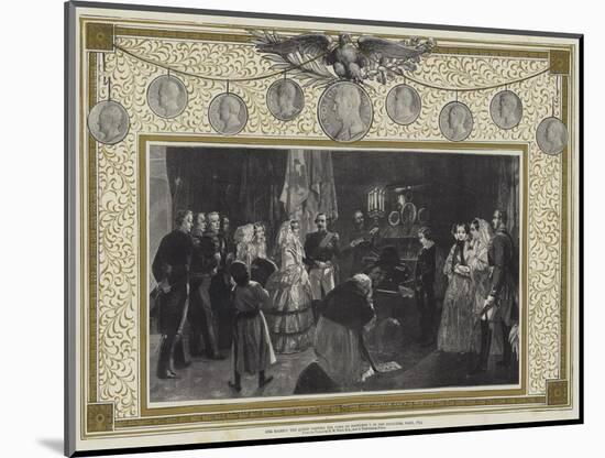 Her Majesty the Queen Visiting the Tomb of Napoleon I in the Invalides, Paris, 1855-Edgar Melville Ward-Mounted Giclee Print