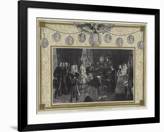 Her Majesty the Queen Visiting the Tomb of Napoleon I in the Invalides, Paris, 1855-Edgar Melville Ward-Framed Giclee Print