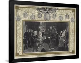 Her Majesty the Queen Visiting the Tomb of Napoleon I in the Invalides, Paris, 1855-Edgar Melville Ward-Framed Giclee Print