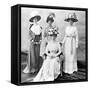 Her Majesty the Queen with Her Ladies in Waiting, 1911-null-Framed Stretched Canvas