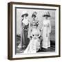 Her Majesty the Queen with Her Ladies in Waiting, 1911-null-Framed Photographic Print