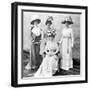 Her Majesty the Queen with Her Ladies in Waiting, 1911-null-Framed Photographic Print