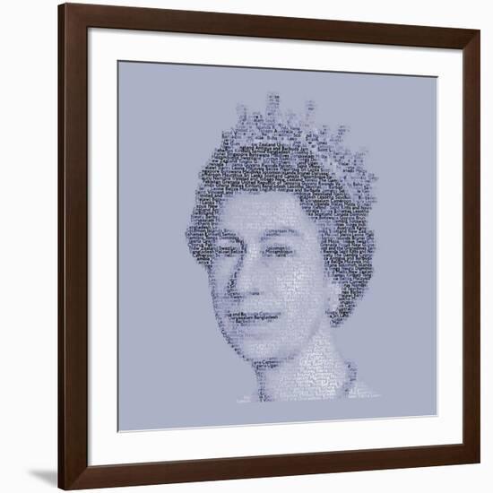 Her Majesty the Queen-Mike Edwards-Framed Art Print