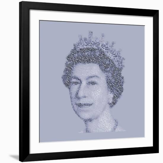 Her Majesty the Queen-Mike Edwards-Framed Art Print