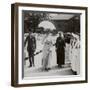 Her Majesty Walking Through the Guard of Honour of Nurses of Rn Hospital, Hull, 20th Century-null-Framed Photographic Print