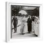 Her Majesty Walking Through the Guard of Honour of Nurses of Rn Hospital, Hull, 20th Century-null-Framed Photographic Print