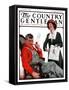 "Her Man Won!," Country Gentleman Cover, November 1, 1924-J.F. Kernan-Framed Stretched Canvas