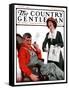 "Her Man Won!," Country Gentleman Cover, November 1, 1924-J.F. Kernan-Framed Stretched Canvas